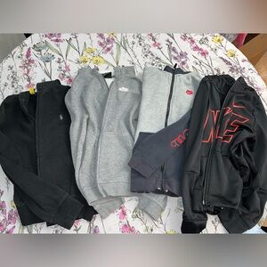 Boys zipup and hoodie sweaters set of 4